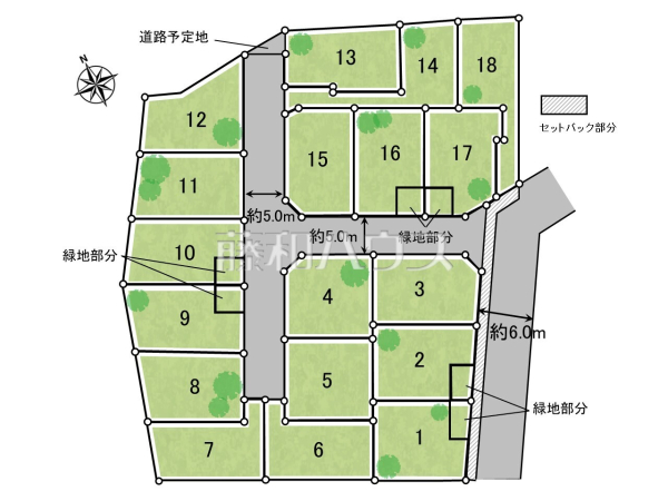 全体区画図 【東久留米市下里1丁目】 全体区画図 【東久留米市下里1丁目】