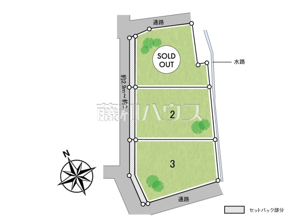 全体区画図 【八王子市中山】 全体区画図 【八王子市中山】