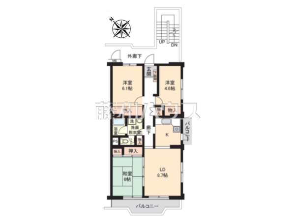 間取図 【志木ニュータウン南の森壱番街1-6-13号棟】 間取図 【志木ニュータウン南の森壱番街1-6-13号棟】