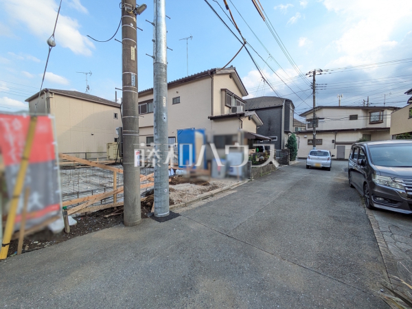 接道状況および現場風景 【西東京市芝久保町1丁目】 接道状況および現場風景 【西東京市芝久保町1丁目】