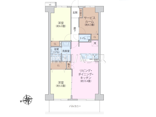 間取図 【ルネサンヴェール小金井公園】 間取図 【ルネサンヴェール小金井公園】