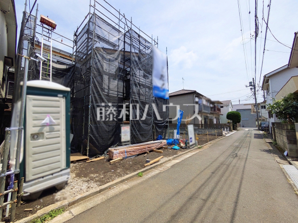 接道状況および現場風景 【三鷹市深大寺2丁目】 接道状況および現場風景 【三鷹市深大寺2丁目】