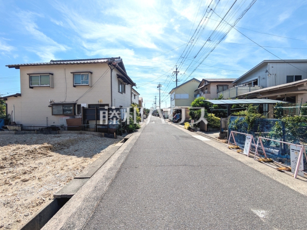 接道状況および現場風景 【名古屋市守山区高島町】 接道状況および現場風景 【名古屋市守山区高島町】
