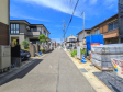 接道状況および現場風景 【北名古屋市鹿田天田】 接道状況および現場風景 【北名古屋市鹿田天田】