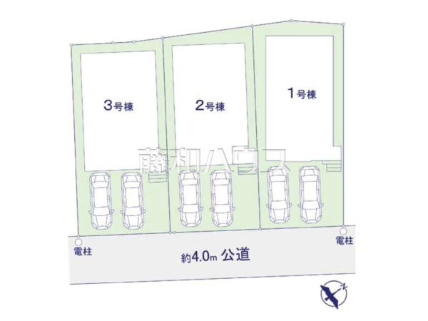 全体区画図 【福岡市中央区笹丘3丁目】 全体区画図 【福岡市中央区笹丘3丁目】