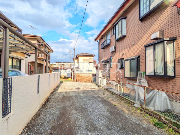 接道状況および現場風景 【立川市一番町2丁目】 接道状況および現場風景 【立川市一番町2丁目】