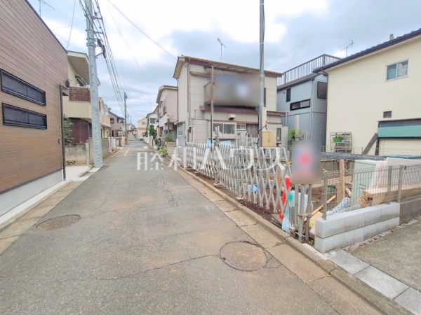 接道状況および現場風景 【新座市石神5丁目】 接道状況および現場風景 【新座市石神5丁目】