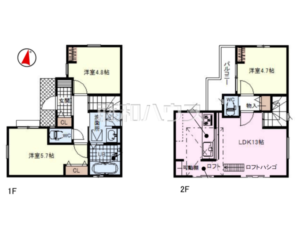 間取図 【新座市石神5丁目】 間取図 【新座市石神5丁目】