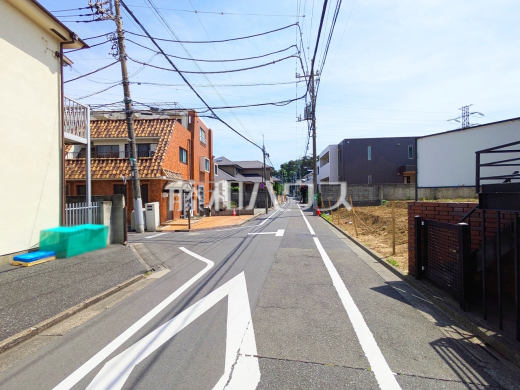 接道状況および現場風景 【杉並区浜田山1丁目】