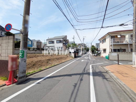 接道状況および現場風景 【杉並区浜田山1丁目】