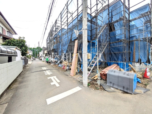 接道状況および現場風景 【東村山市秋津町4丁目】