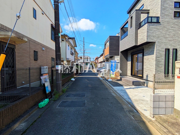 接道状況および現場風景 【杉並区成田東1丁目】 接道状況および現場風景 【杉並区成田東1丁目】