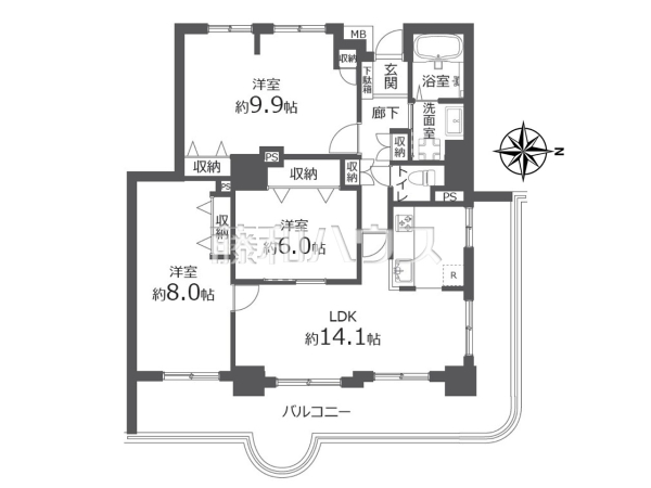 間取図 【所沢スカイライズタワー】 間取図 【所沢スカイライズタワー】