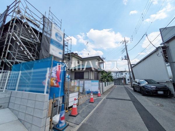 接道状況および現場風景 【志木市中宗岡1丁目】 接道状況および現場風景 【志木市中宗岡1丁目】
