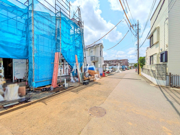 接道状況および現場風景 【国立市富士見台1丁目】 接道状況および現場風景 【国立市富士見台1丁目】