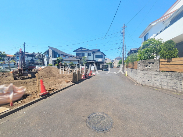 接道状況および現場風景 【調布市染地2丁目】 接道状況および現場風景 【調布市染地2丁目】