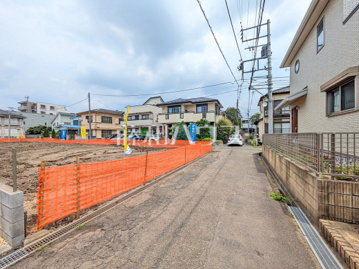 接道状況および現場風景 【小金井市貫井南町2丁目】