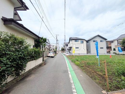 接道状況および現場風景 【国分寺市戸倉1丁目】