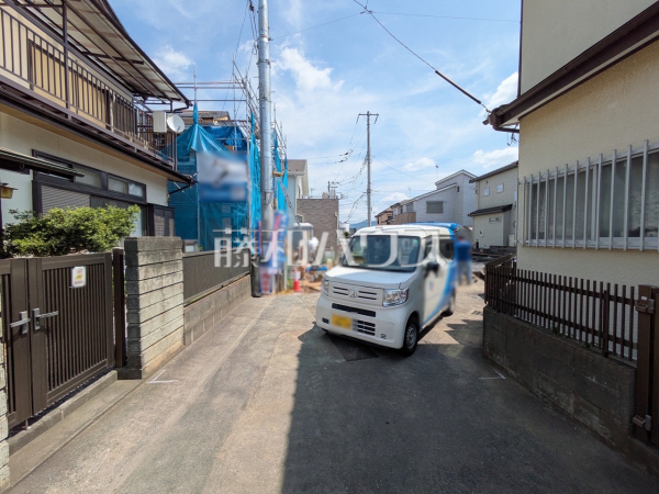 接道状況および現場風景 【所沢市大字上安松】 接道状況および現場風景 【所沢市大字上安松】