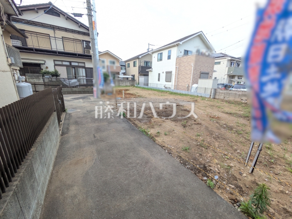接道状況および現場風景 【所沢市大字上安松】 接道状況および現場風景 【所沢市大字上安松】