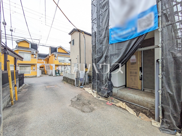 接道状況および現場風景 【昭島市中神町】 接道状況および現場風景 【昭島市中神町】