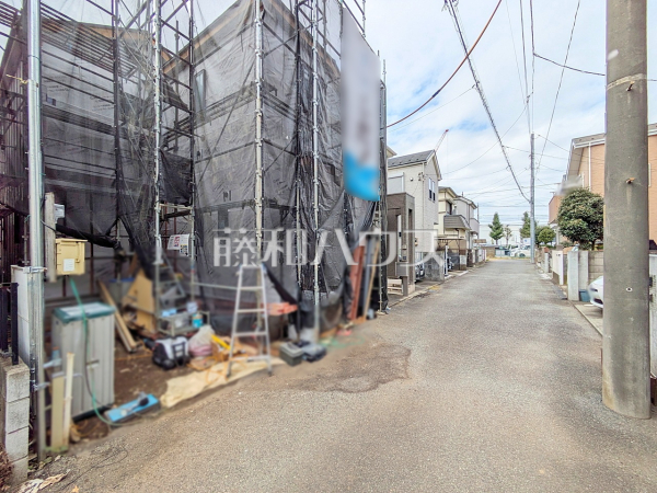 接道状況および現場風景 【昭島市中神町】 接道状況および現場風景 【昭島市中神町】