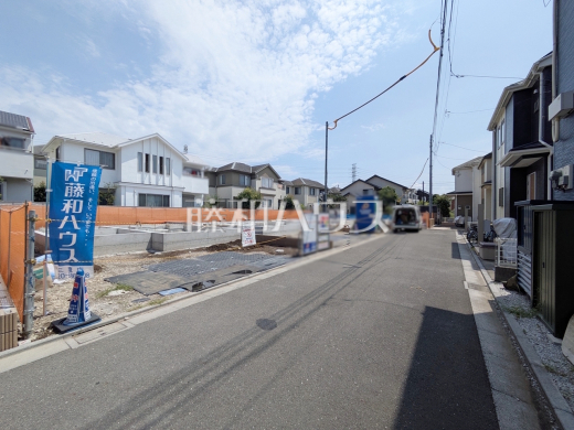 接道状況および現場風景 【調布市深大寺北町6丁目】
