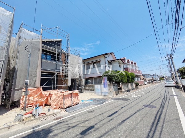 2号棟 接道状況および現場風景 【福岡市城南区片江2丁目】 2号棟 接道状況および現場風景 【福岡市城南区片江2丁目】
