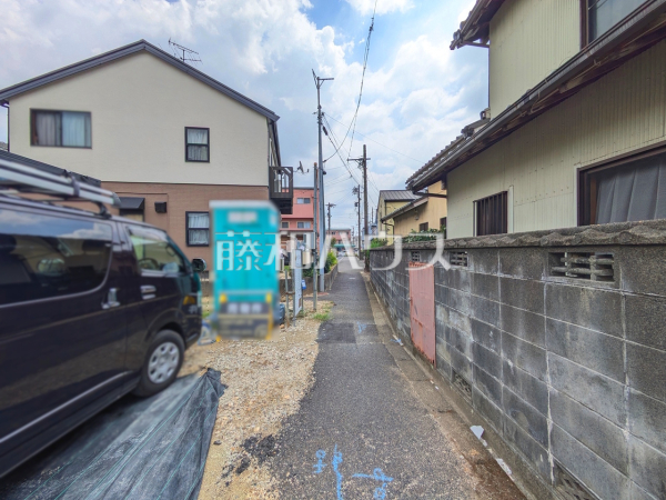 接道状況および現場風景 【名古屋市北区楠味鋺3丁目】 接道状況および現場風景 【名古屋市北区楠味鋺3丁目】