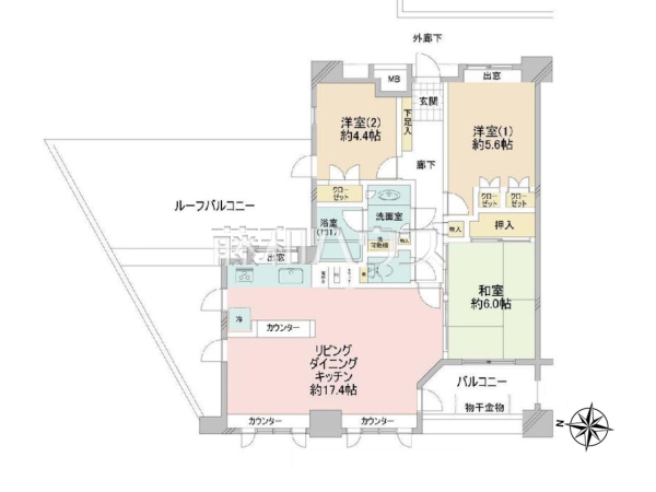 間取図 【グリーンコーポ東高円寺】 間取図 【グリーンコーポ東高円寺】
