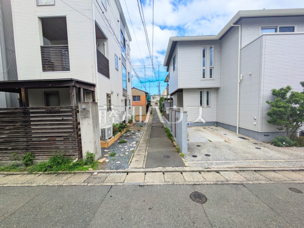 接道状況および現場風景 【福岡市西区小戸1丁目】 接道状況および現場風景 【福岡市西区小戸1丁目】