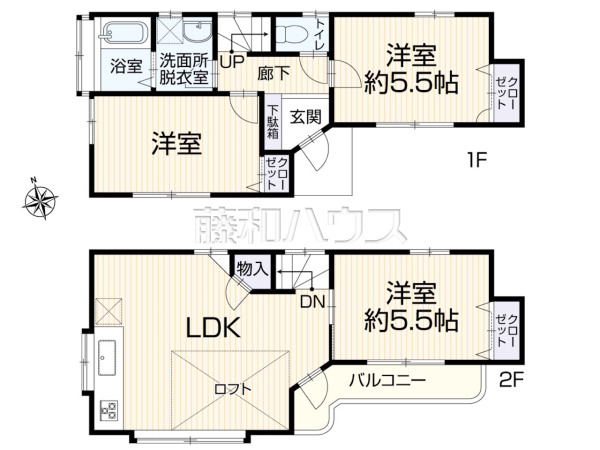 間取図 【狛江市東野川2丁目】 間取図 【狛江市東野川2丁目】