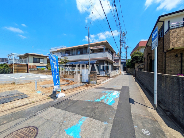 接道状況および現場風景 【朝霞市膝折町2丁目】 接道状況および現場風景 【朝霞市膝折町2丁目】