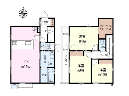 間取図【東久留米市柳窪2丁目】2路線2駅利用可!ドラックストアやコンビニ等の買い物施設も近くて便利です!