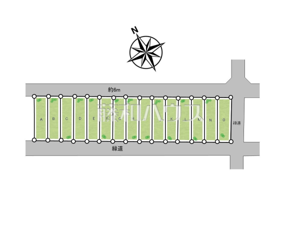 全体区画図 【東大和市仲原4丁目】 全体区画図 【東大和市仲原4丁目】