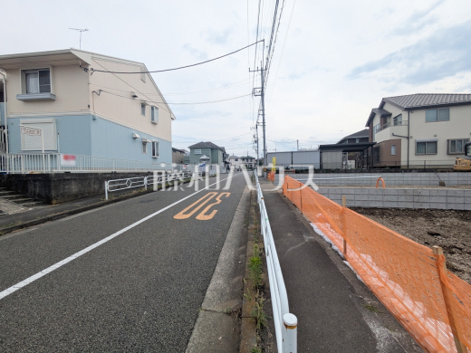 接道状況および現場風景 【八王子市椚田町】