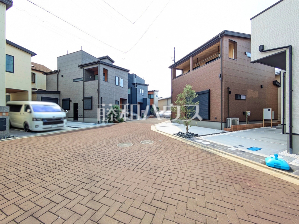接道状況および現場風景 【朝霞市三原5丁目】 接道状況および現場風景 【朝霞市三原5丁目】