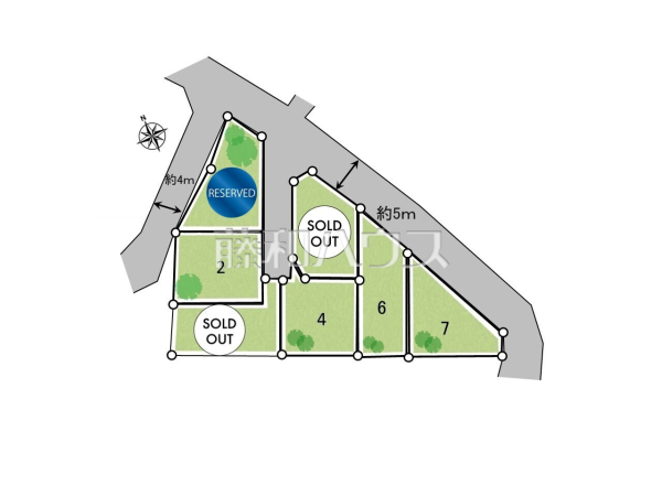 全体区画図 【八王子市楢原町】 全体区画図 【八王子市楢原町】