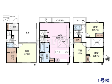 間取図 【朝霞市三原3丁目】