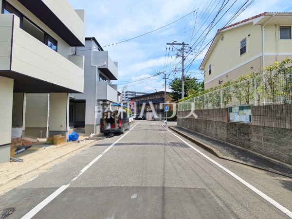 接道状況および現場風景 【福岡市博多区光丘町3丁目】 接道状況および現場風景 【福岡市博多区光丘町3丁目】