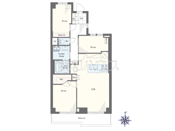 間取図 【パークシティ光が丘3-3-6】 間取図 【パークシティ光が丘3-3-6】