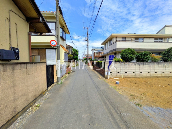 接道状況および現場風景 【小平市花小金井5丁目】 接道状況および現場風景 【小平市花小金井5丁目】