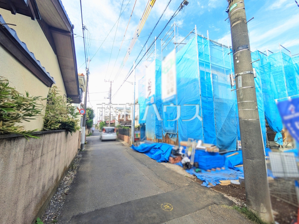 接道状況および現場風景 【小平市花小金井5丁目】 接道状況および現場風景 【小平市花小金井5丁目】