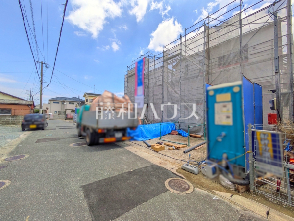 接道状況および現場風景 【福岡市早良区干隈5丁目】 接道状況および現場風景 【福岡市早良区干隈5丁目】