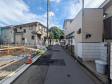 接道状況および現場風景 【三鷹市新川4丁目】 接道状況および現場風景 【三鷹市新川4丁目】