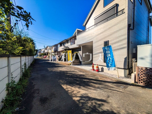接道状況および現場風景 【清瀬市野塩2丁目】