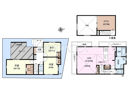 間取図 【清瀬市野塩2丁目】 物件の事、諸費用の事など、小さな疑問もお気軽にご連絡・ご相談下さい。