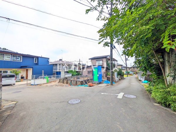 接道状況および現場風景 【八王子市長房町】 接道状況および現場風景 【八王子市長房町】