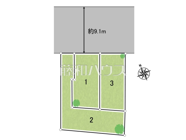 全体区画図 【調布市佐須町1丁目】 全体区画図 【調布市佐須町1丁目】