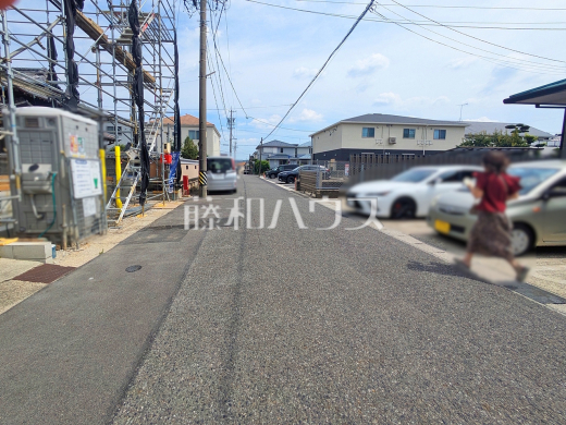 接道状況および現場風景 【春日井市篠木町4丁目】